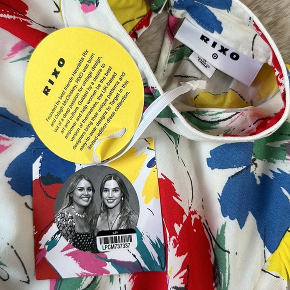 RIXO | for Target Mockneck Ruffle Smock Floral Dress - Picture 8 of 16